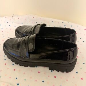 Black Patent Leather Loafers